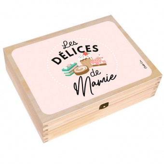 Wooden tea box Les délices...