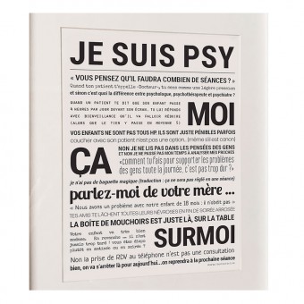 Je suis psy poster, humor...