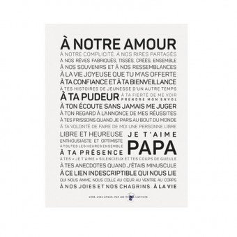 Affiche Papa je t'aime,...