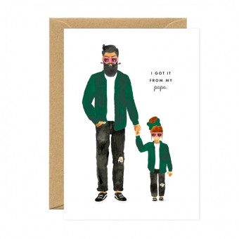 Daddy and daughter card,...
