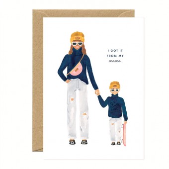 Mom and son card, All the...