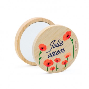 Wooden pocket mirror Jolie...