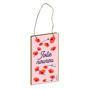 Jolie nounou plate, poppies