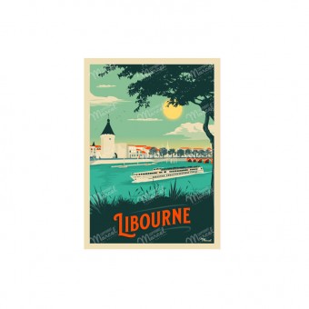 Petite affiche Libourne 30...