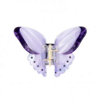 Purple butterfly hair clip...