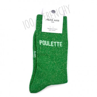 Chaussettes Poulette vertes...