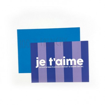 Carte Je t'aime surtout...