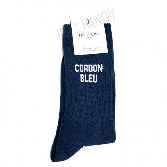 Félicie blue cord socks...