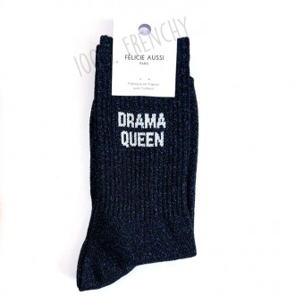 Blue Drama queen socks with...