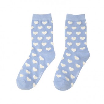 Chaussettes bleues coeurs...