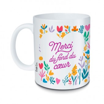 Mug merci du fond du coeur