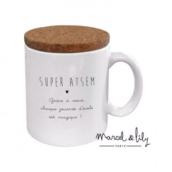 Mug Super ATSEM, couvercle...