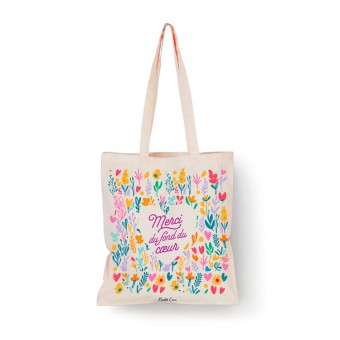 Tote bag Merci du fond du...