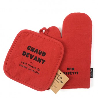 Gant et manique rouille...