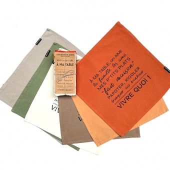 Serviettes A ma table...