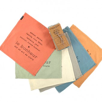 Cotton towels Le bonheur...