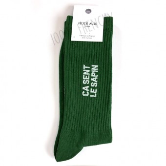 Chaussettes vertes Ca sent...