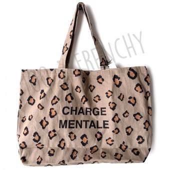 Charge mental leopard bag,...