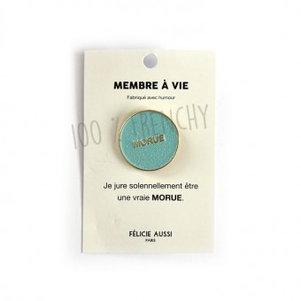 Pin's Morue bleu clair à...