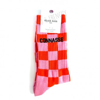 Chaussettes Connasse damier...