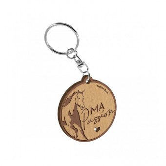 Porte clés en bois Cheval,...