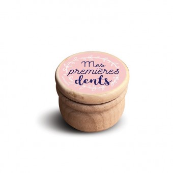 Wooden baby tooth box, Mes...