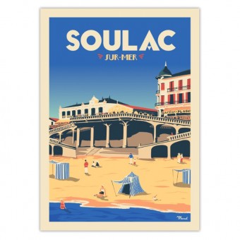 Large poster 50 x 70 Soulac...