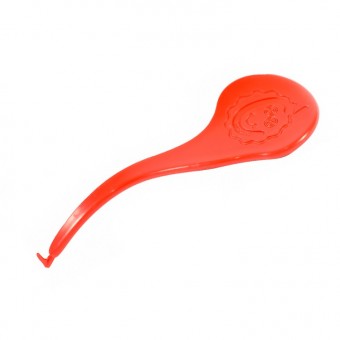 Red plastic bracelet hook