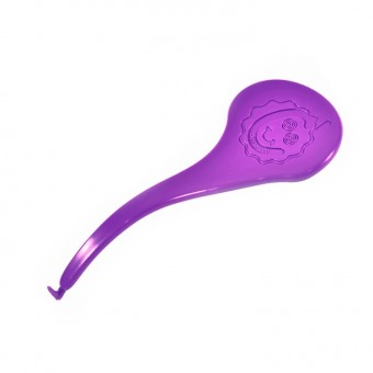 Purple plastic bracelet hook