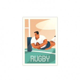 Small 30 x 40 Rugby poster,...