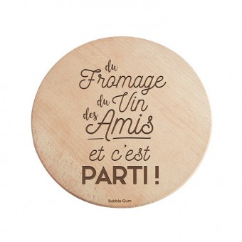 Dessous de plat rond bois,...