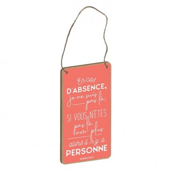 Petite plaque de porte ou...