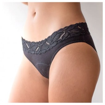 Culotte menstruelle noire...