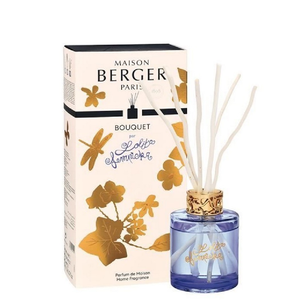 Set (diffuseur de parfum à bâtonnets/80ml + bougie parfumée/80g) - Maison  Berger Lolita Lempicka
