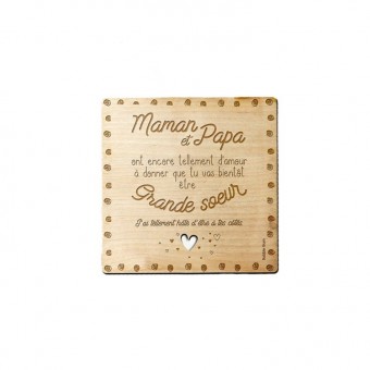 Wooden card pregnancy...