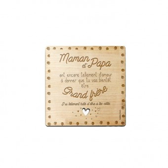 Wooden card pregnancy...