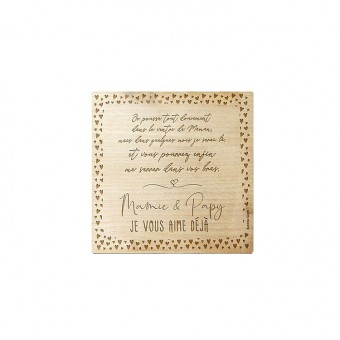 Carte en bois annonce...
