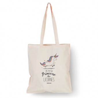 Tote bag en coton Je suis...