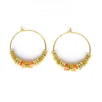 Gold-plated creole earrings...