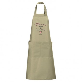 Tablier de cuisine beige...