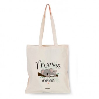 Tote bag en coton Maman...