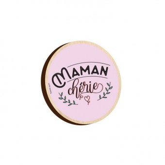 Mommy dearest wooden magnet