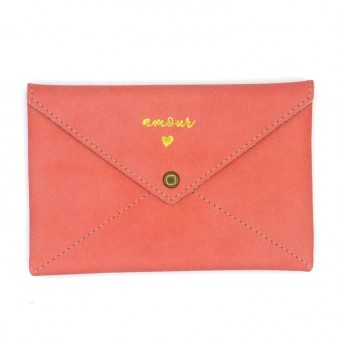 Pochette cuir Amour petit...