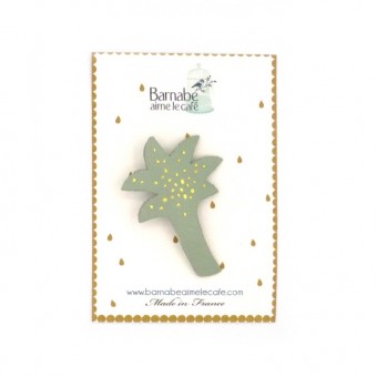 Palm tree brooch in...