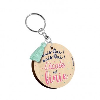 Wooden key ring Mais oui...