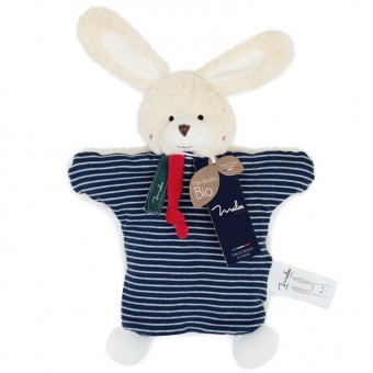 Organic rabbit puppet...