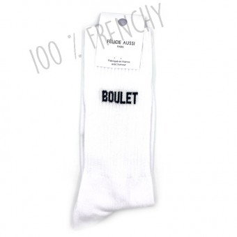 White Boulet socks, also...