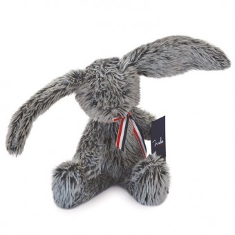 Peluche lapin gris...