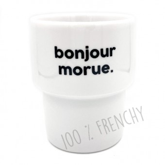 Bonjour morue ceramic mug,...