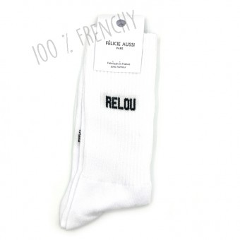 Relou white socks, Félicie...